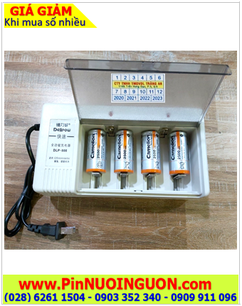 Delipow DLP-808 _Bộ sạc pin DLP-808 kèm 4 pin sạc C Camelion NHC3500BP2 (C3500mAh 1.2v)